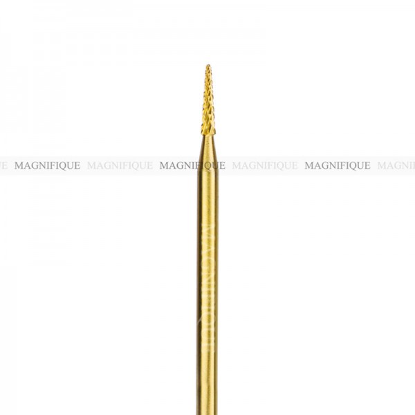 titan drill bit  sharp small "cone" gold